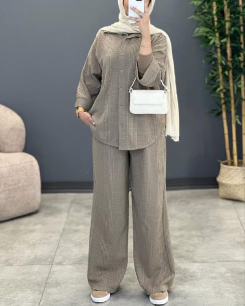 ست زنانه مانتو شلوار مراکشی