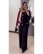 ست فوتر کت کوتاه و شلوار  زنانه