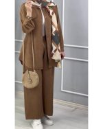 ست زنانه مانتو شلوار شانتون - تصویر 3