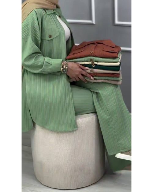 ست زنانه مانتو شلوار ایوا