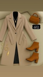 پالتو فوتر پشمی بلند زنانه 4 - تصویر 11