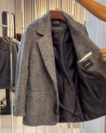 پالتو زنانه مدل کت پشمی 2 - تصویر 3