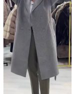  پالتو زنانه مدل کت بلند پشمی 5 - تصویر 2