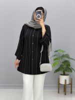 مانتو زنانه مدل راه راه - تصویر 6