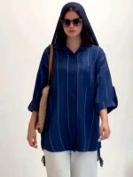 مانتو زنانه مدل راه راه 2