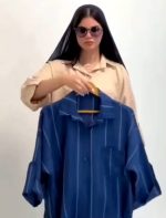 مانتو زنانه مدل راه راه 2 - تصویر 2