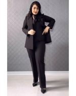 کت و شلوار زنانه 3 جنس شانتون سه تیکه