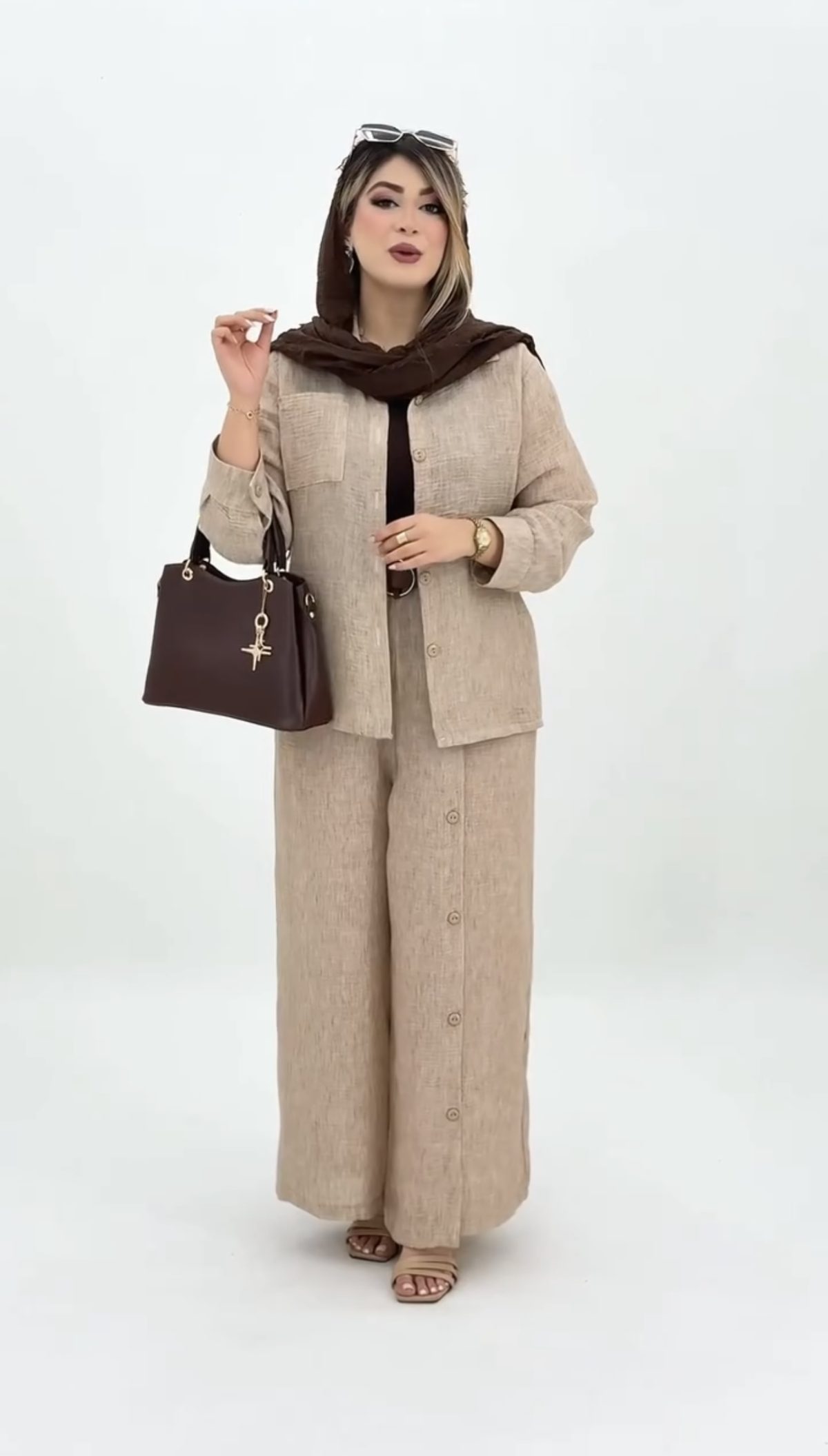 ست مانتو شلوار زنانه صوفی - Image 2