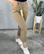 شلوار مام استایل کتان کش - Image 2