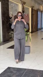 ست مانتو شلوار سیلک 4 - Image 7