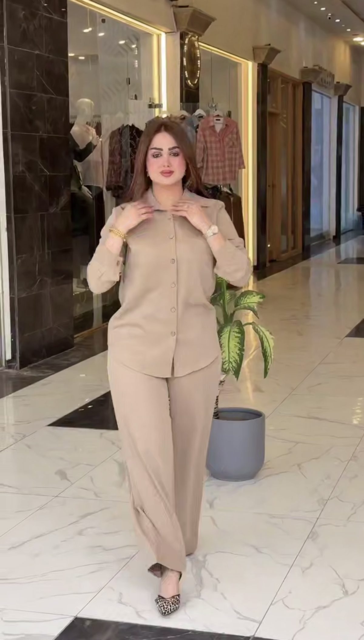ست مانتو شلوار سیلک 4 - Image 9